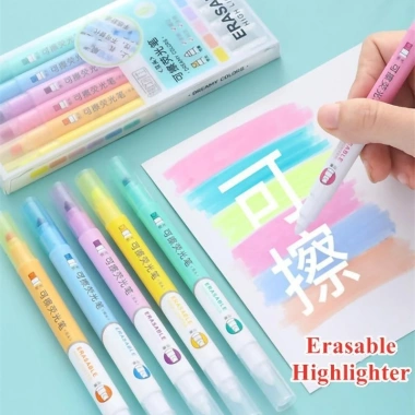 Highlighter Double Head Xóa Nổi 6 Màu Pastel - Dành cho Sinh Viên, Bản Vẽ, Bullet Journal, Giá chỉ 39.000₫