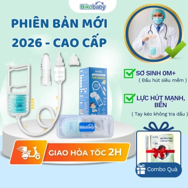 Hikobaby Hút mũi bé sơ sinh cầm tay cao cấp - Thông mũi không đau, an toàn, giá 269.000₫