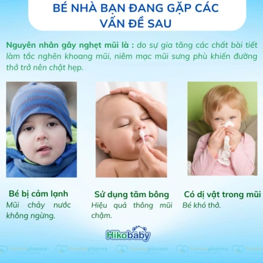 Hikobaby Hút mũi bé sơ sinh cầm tay cao cấp - Thông mũi không đau, an toàn, giá 269.000₫ 2