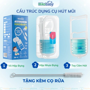 Hikobaby Hút mũi bé sơ sinh cầm tay cao cấp - Thông mũi không đau, an toàn, giá 269.000₫ 7