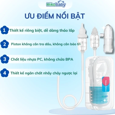 Hikobaby Hút mũi bé sơ sinh cầm tay cao cấp - Thông mũi không đau, an toàn, giá 269.000₫ 9