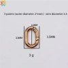 Hình Bầu Dục Hợp Kim Kẽm Đặc Biệt Mở Vòng Hành Lý, Trang Sức Phụ Kiện 6