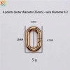 Hình Bầu Dục Hợp Kim Kẽm Đặc Biệt Mở Vòng Hành Lý, Trang Sức Phụ Kiện 7
