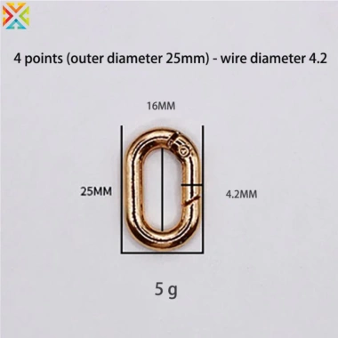 Hình Bầu Dục Hợp Kim Kẽm Đặc Biệt Mở Vòng Hành Lý, Trang Sức Phụ Kiện 7
