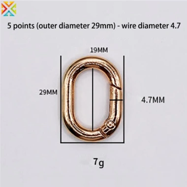Hình Bầu Dục Hợp Kim Kẽm Đặc Biệt Mở Vòng Hành Lý, Trang Sức Phụ Kiện 8