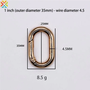 Hình Bầu Dục Hợp Kim Kẽm Đặc Biệt Mở Vòng Hành Lý, Trang Sức Phụ Kiện 9