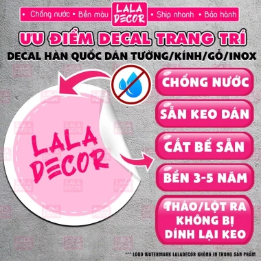 Hình Dán Decal Cơm Nắm Dễ Thương Baby Three - Chống Nước, Bền Màu, Thùng Xốp, Mút F88-5 10.5k