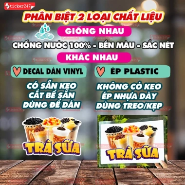 Hình Dán Sữa Chua Túi Chống Nước - Nhãn Ép Plastic Dán Xe Đẩy, Thùng Xốp 14.800₫ 2