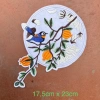 Hình thêu chim lựu gắn áo dài - Patch ủi nhiệt, sticker logo, giảm còn 21.000đ