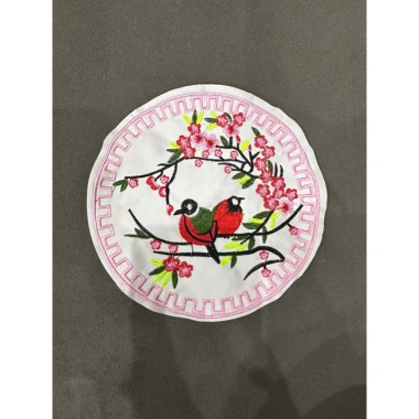 Hình thêu gắn áo dài 15cm có keo ủi - Đồ trang trí sang trọng, giá ưu đãi 15.000 VND 6