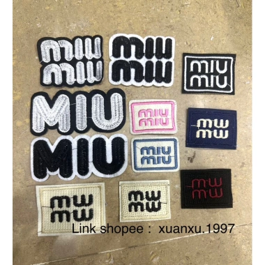 Hình Thêu MIU MIU ủi nhiệt - Patch & Sticker thời trang, giá chỉ 6.000₫