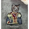 Hình thêu sói hoàng gia ủi nhiệt - patch vá áo rách đẹp, chỉ 25.000đ