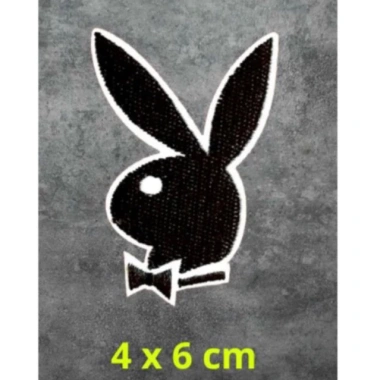 Hình thêu Thỏ Playboi - Sticker logo patch ủi nhiệt, giá chỉ 7.300₫