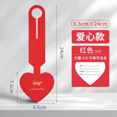 Hình Trái Tim Thẻ Hành Lý Giả Da AQGX – Túi Vali Đẹp, Thêm Phong Cách, Giá Ưu Đãi 74.749₫