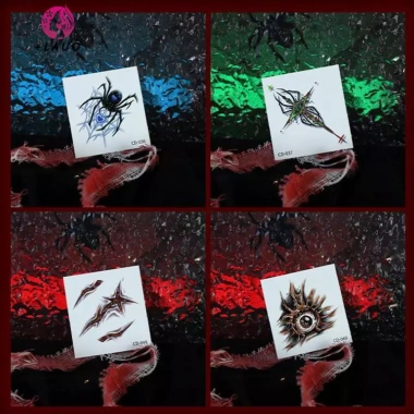 Hình xăm tạm thời Halloween chống thấm nước mô phỏng vết thương thật cho mặt và tay - Giá ưu đãi 30.456₫
