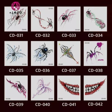 Hình xăm tạm thời Halloween chống thấm nước mô phỏng vết thương thật cho mặt và tay - Giá ưu đãi 30.456₫