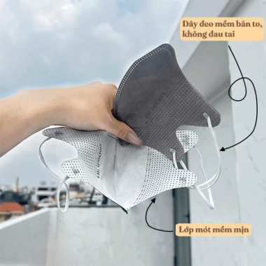 Hi!Saigon Combo 300 khẩu trang 5D màu đỏ đậm - Bảo vệ sức khỏe, hạn chế bụi vi khuẩn, giọt bắn - 39.000₫