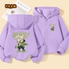 HKAM Áo Hoodie Bé Trai Dây Kéo Lót Lông Cừu Mùa Thu Đông Có Túi - 345.6k 10