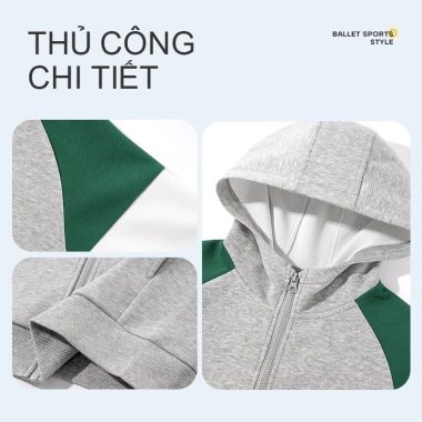 HKAM Áo khoác bé trai trẻ em dây kéo đơn giản thời trang có túi - Giá 302.400₫ 6