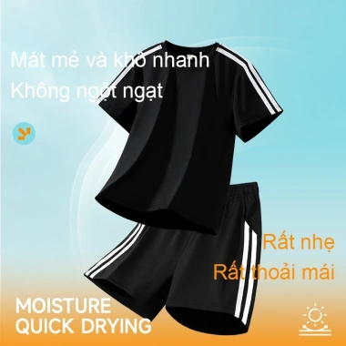 HKAM Combo2 Bộ đồ bé trai quần short áo thun khô nhanh, thoáng khí, thấm mồ hôi - Giá ưu đãi 302.400₫