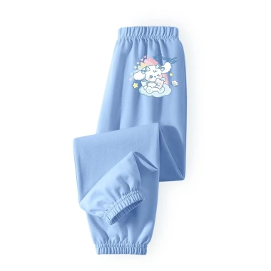HKAM Quần Chống Muỗi Bé Gái Mỏng 100% Cotton Mùa Hè - Họa Tiết Thỏ Giá 120k