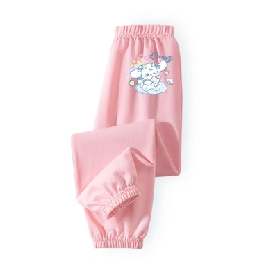 HKAM Quần Chống Muỗi Bé Gái Mỏng 100% Cotton Mùa Hè - Họa Tiết Thỏ Giá 120k