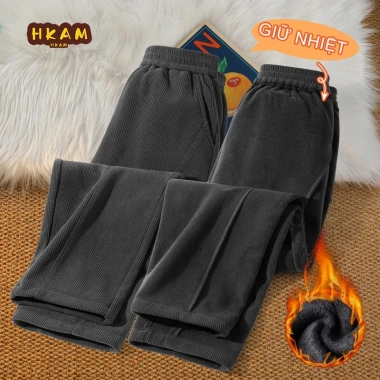 HKAM Quần Thể Thao Bé Lông Cừu Dây Quần Mềm Mại Thoải Mái Đa Năng 250.000 VND