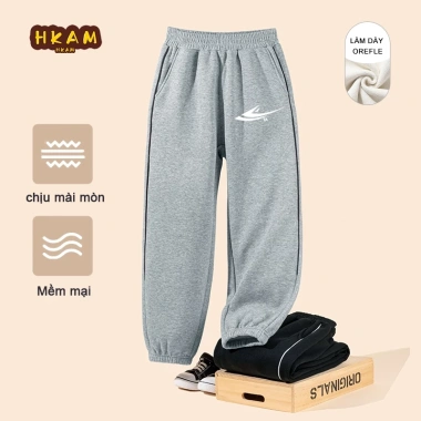 HKAM Quần Thể Thao Bé Trai Mùa Đông Lông Cừu Mỏng Ấm Áp, Thoải Mái - Giá 250k 7