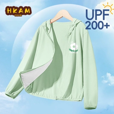 HKAM UPF200 Áo chống nắng bé gái, đàn hồi, nhăn không, mát mẻ, in hoa - 199.800 VND