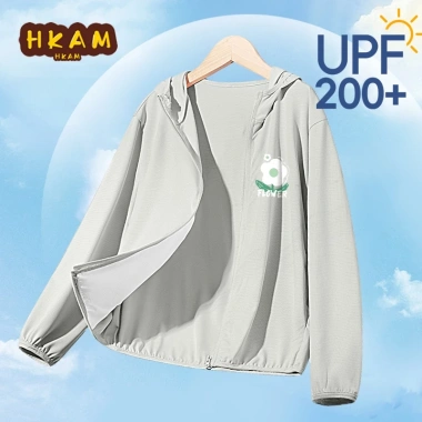 HKAM UPF200 Áo chống nắng bé gái, đàn hồi, nhăn không, mát mẻ, in hoa - 199.800 VND