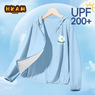 HKAM UPF200 Áo chống nắng bé gái, đàn hồi, nhăn không, mát mẻ, in hoa - 199.800 VND