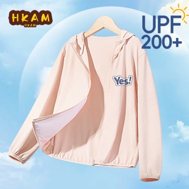 HKAM UPF200 Áo chống nắng bé trai mùa hè, độ đàn hồi cao, không nhăn, mát mẻ, in có - Giá 199.800₫