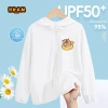 HKAM UPF50 Áo chống nắng bé gái mùa hè, thoáng khí mát mẻ, vòng bơi In Capybara - Giá chỉ 150.000₫ 7