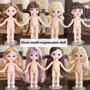 HL 1 Búp Bê 16cm 1/8 Dễ Thương 13 Khớp Di Chuyển, Biểu Hiện Nhiều, Giá 48,655₫