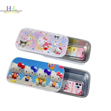 HL 5 Cái Sanrio Hello Kitty Kim Loại Hộp Đựng Bút Chì Hình Chữ Nhật Giá 69.960₫
