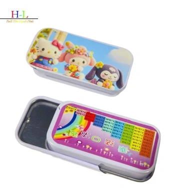 HL 5 Cái Sanrio Hello Kitty Kim Loại Hộp Đựng Bút Chì Hình Chữ Nhật Giá 69.960₫