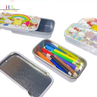 HL 5 Cái Sanrio Hello Kitty Kim Loại Hộp Đựng Bút Chì Hình Chữ Nhật Giá 69.960₫ 6 HL 5 Cái Sanrio Hello Kitty Kim Loại Hộp Đựng Bút Chì Hình Chữ Nhật Giá 69.960₫ 6