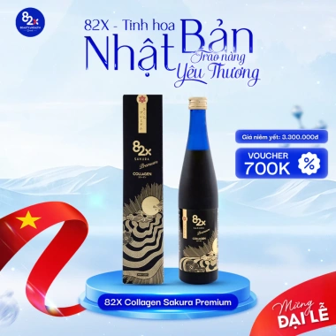 [HN/HCM] Nước Uống 82X Collagen 500ml – Dưỡng Da, Ngừa Lão Hóa, Giảm Nếp Nhăn