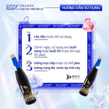 [HN/HCM] Nước Uống Collagen Sakura 82X Cao Cấp 500ml - Trẻ Hóa Toàn Diện, Ngăn Lão Hóa Da, Giảm Giá Đến 3.019.000₫ 6