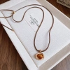Hổ mắt đá mặt dây chuyền vintage cho áo len dài, vòng cổ thu đông thanh lịch, sang trọng giá rẻ 44.180₫ 6