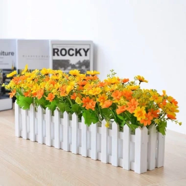 Hoa Giả - Hàng Rào Trang Trí Nhà Cửa - Sunflower, Thủy Tiên, Cúc Hoạ Mi - Giá 175k