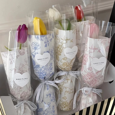 Hoa Giấy Kraft Phong Cách Châu Âu - Bó Hoa Nghệ Thuật Gói Giấy, Quà Tặng 38.493 VND 4