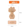 Hoa gỗ tự tô màu 8/3 Happy Women's Day có đế DIY - Quà tặng 8/3, 20/10, 20/11, Ngày của mẹ, Giá sỉ 4.000 VND 6