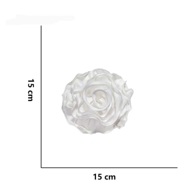 Hoa Hồng Miếng Dán DIY 15CM - Hoa Lớn Xòe Mô Phỏng Handmade, Trang Trí Trâm Quần Áo, Giá 55.080₫ 2