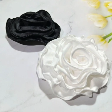 Hoa Hồng Miếng Dán DIY 15CM - Hoa Lớn Xòe Mô Phỏng Handmade, Trang Trí Trâm Quần Áo, Giá 55.080₫ 5