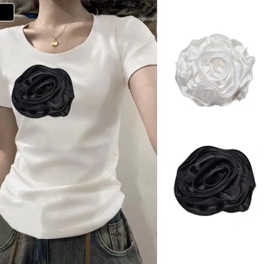 Hoa Hồng Miếng Dán DIY 15CM - Hoa Lớn Xòe Mô Phỏng Handmade, Trang Trí Trâm Quần Áo, Giá 55.080₫ 6