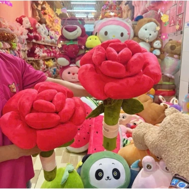Hoa Hồng Nhồi Bông Khổng Lồ - Quà Tặng Bạn Gái 20/10 Valentine, Giá 250k 7
