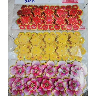 Hoa Mai 3D Dán Trang Trí Tết - Keo 2 Mặt, Giá 30.000 VND, Giảm Từ 36.000 VND