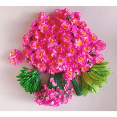 Hoa Mai & Đào Cao Cấp Nhẹ 1kg Vải Mềm - Trang Trí Phòng Tết 2.025 Giá 80.000₫