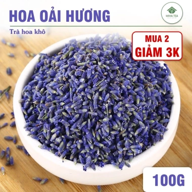 Hoa oải hương sấy lạnh 100g - Nụ lavender khô dùng trà, túi thơm, khử mùi - Miha Tea, giảm còn 20.000 VND